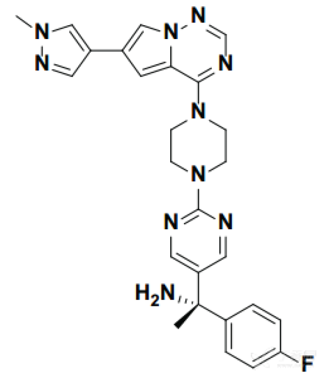 图1▲ blu-285的化学结构式