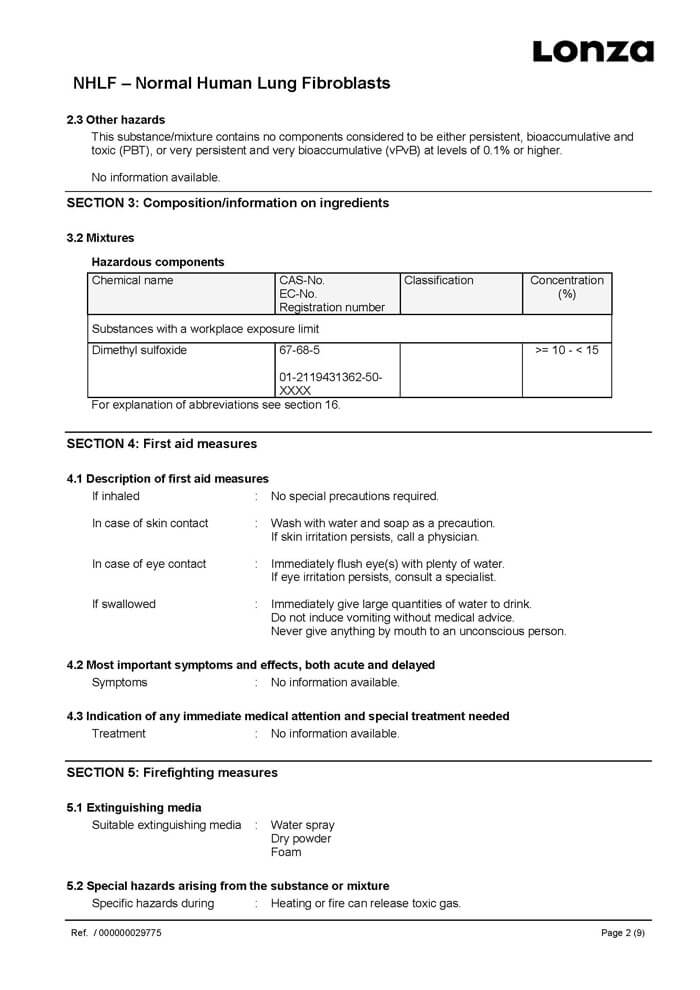 lonza人肺成纤维细胞 lonza人原代细胞 lonza中国一级代理商北京泽平