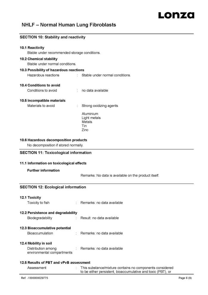 lonza人肺成纤维细胞 lonza人原代细胞 lonza中国一级代理商北京泽平