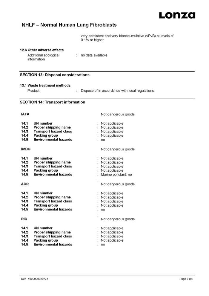 lonza人肺成纤维细胞 lonza人原代细胞 lonza中国一级代理商北京泽平