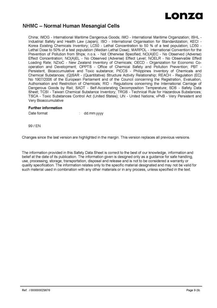 LONZA人肾小球系膜细胞 lonza人原代细胞 lonza中国一级代理商北京泽平