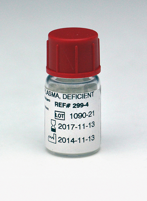 vW Reference Plasma Deficient .5mL | P/N 299-4 | CHRONO-LOG 