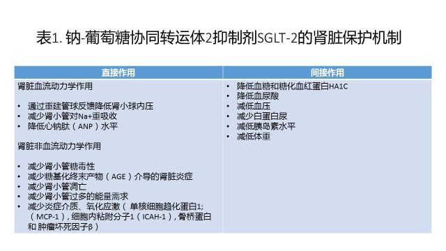 钠葡萄糖共转运蛋白2抑制剂 钠-葡萄糖共转运体 2 抑制剂：既降糖又保肾