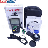 CEM 华盛昌便携式测光仪照度仪亮度计光度计测光表照度计DT-1309 USB接口 400KLu