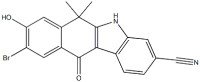 9-Bromo-8-hydroxy-6,6-dimethyl-11-oxo-6,11-dihydro-5H-benzo[b]carbazole-3-carbonitrile