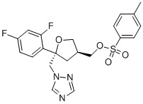 (5R-cis)-Toluene-4-sulfonic acid 5-(2,4-difluoro- phenyl)-5-[1,2,4]triazol-1-ylmethyl-tetrahydro-furan-3-ylmethyl ester