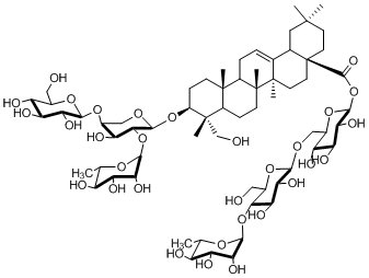 3-O-D-葡萄糖(1→4)-[L-鼠李糖(1→2)]-L-阿拉伯糖-常春藤配基-28-O-鼠李糖(1→4)葡萄糖(1→6)葡萄糖苷68027-14-5价格