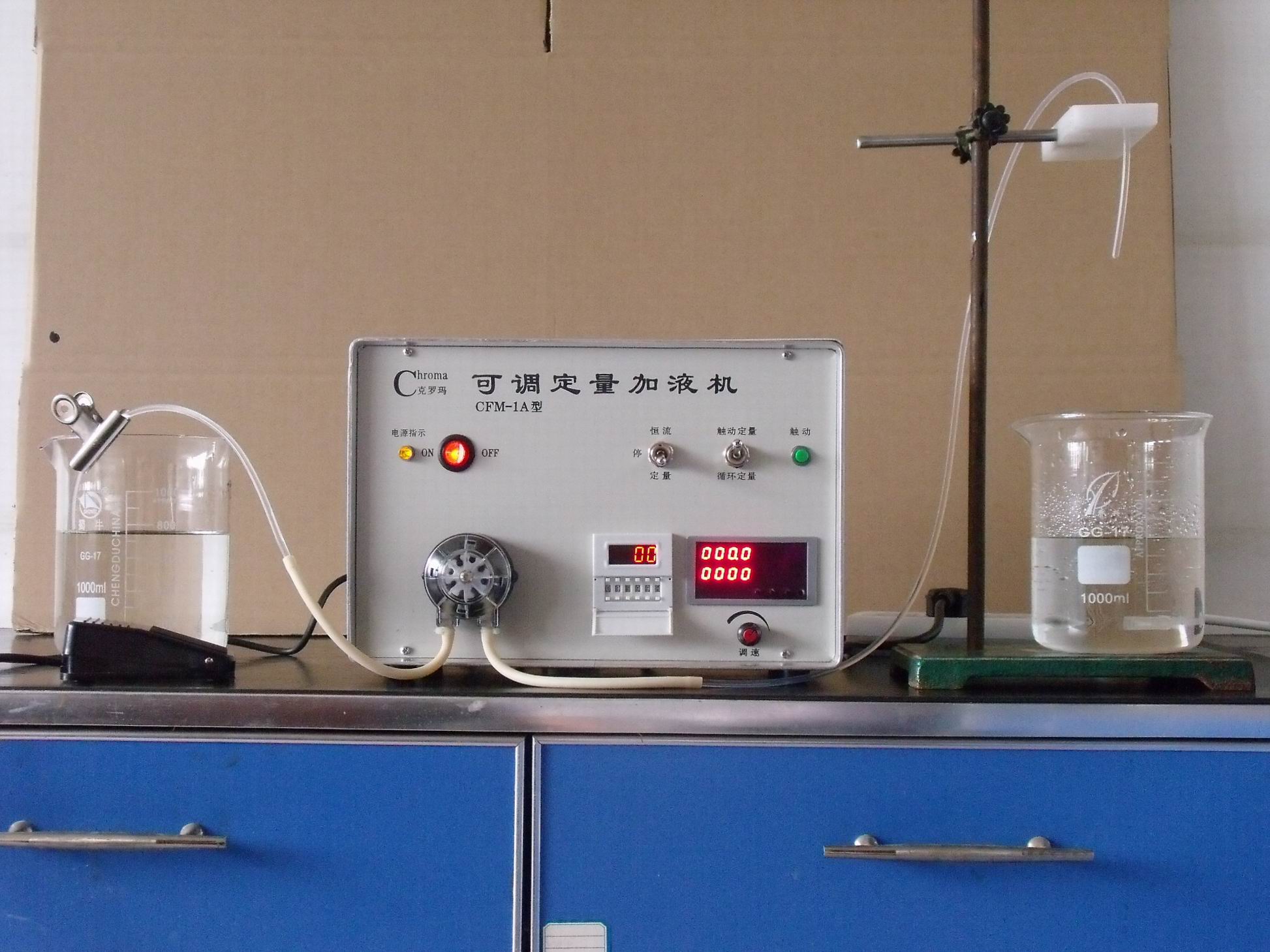 蠕动泵, 定量加液控制仪，定量调取液量的取液装置,CFM-1A型（小泵）可调定量加液机