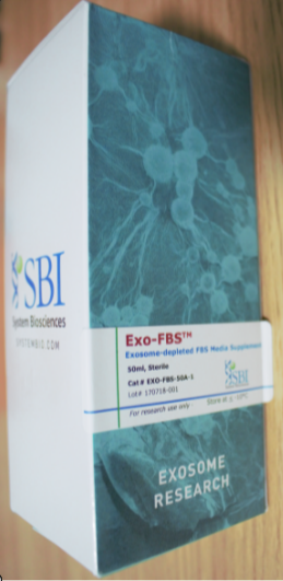 正品 无外泌体血清，SBI,Exosome-depleted FBS ,Exosome-depleted FBS Media Supplement - USA Certified