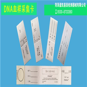 DNA采血卡 血样采集卡套装 DNA采集卡 FTA采血卡血液存储卡 血型采集卡