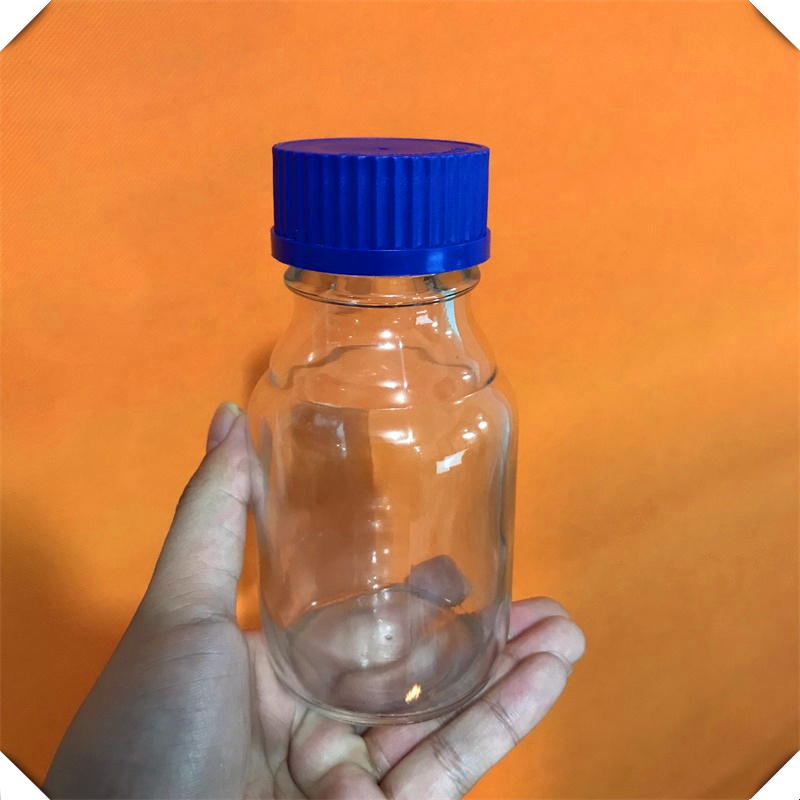 杭州斯晨 250ml透明试剂瓶GL45螺纹盖 配单面硅胶（特氟龙）垫片