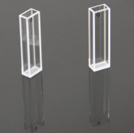 玻璃荧光四通光比色皿,外形尺寸:12.5×12.5×45mm,光程:10mm,光路宽:10mm,容积:3.5ml