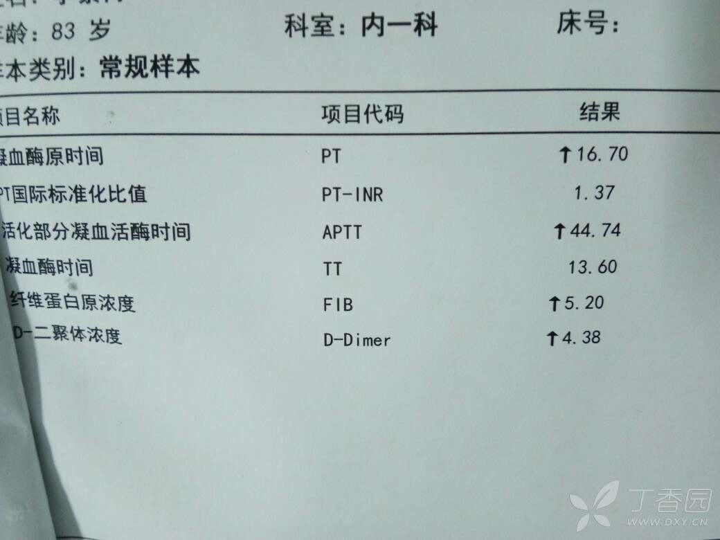 凝血功能异常分析