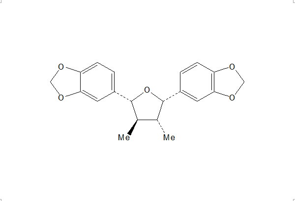 (7S,7'R)-双(3,4-亚甲二氧苯基)-rel-(8R,8'R)-二甲基四氢呋喃（178740-32-4）