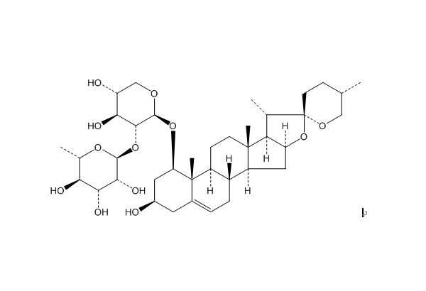 25(S)-鲁斯可皂苷元-1-O-α-L-吡喃鼠李糖基-(1→2)-β-D-吡喃木糖苷（125225-63-0）