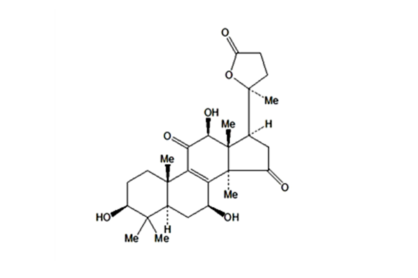 3β,7β,12β-三羟基-11,15-二羰基-羊毛甾烷-8-烯-24→20内酯（1801934-15-5）