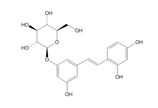 氧化白藜芦醇-3'-O-β-D-吡喃葡萄糖苷（144525-40-6）