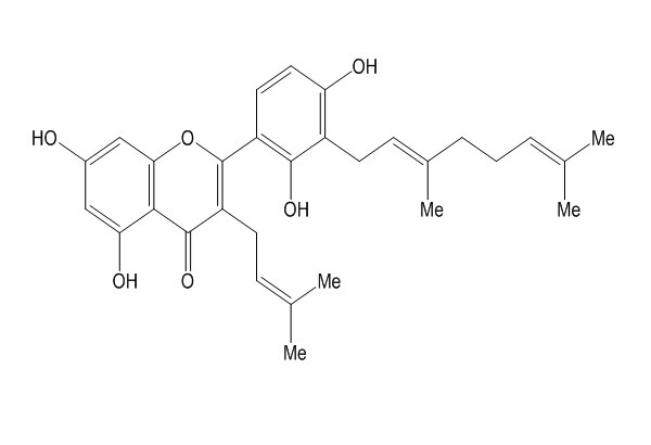 3'-牻牛儿基-3-异戊烯基-5,7,2',4'-四羟基黄酮（1334309-44-2）