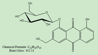 芦荟大黄素-8-O-葡萄糖苷（Aloe-emodin-8-O-β-D-glucopyranoside）