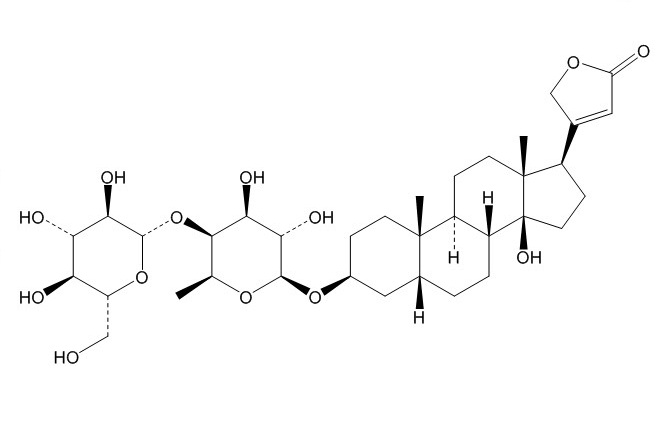 洋地黄毒苷元葡萄糖基岩藻糖苷（2446-63-1）