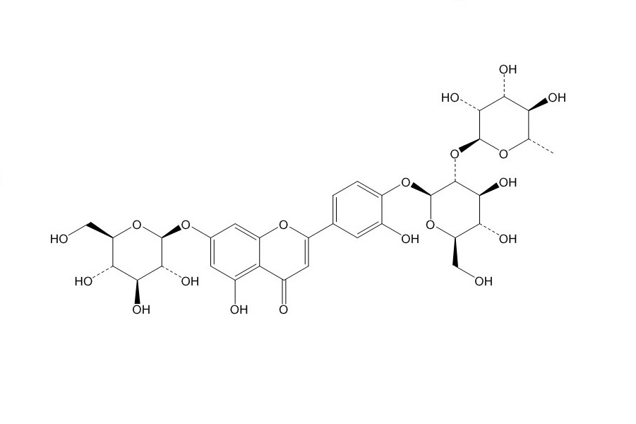 染料木素-7-O-β-D-葡萄糖苷-4’-O-[α-L-鼠李糖基-（1-2）-β-D-葡萄糖苷]（70404-42-1）