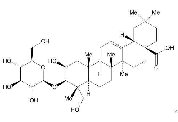 贝萼皂苷元-3- O-β-D-吡喃葡萄糖苷（104513-86-2）
