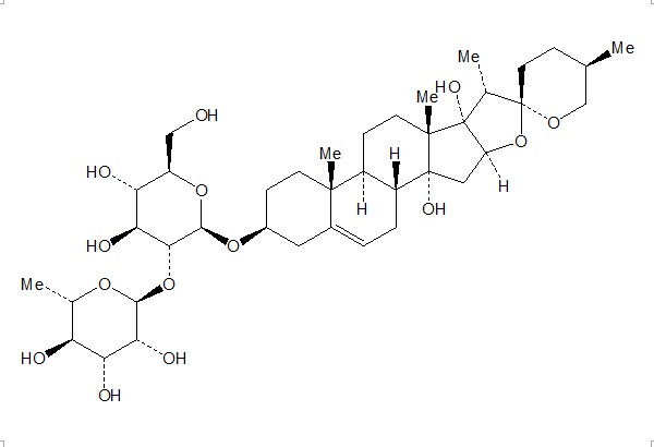 麦冬苷元-3-O-α-L-吡喃鼠李糖基（1→2）-β-D-吡喃葡萄糖苷（128502-94-3）
