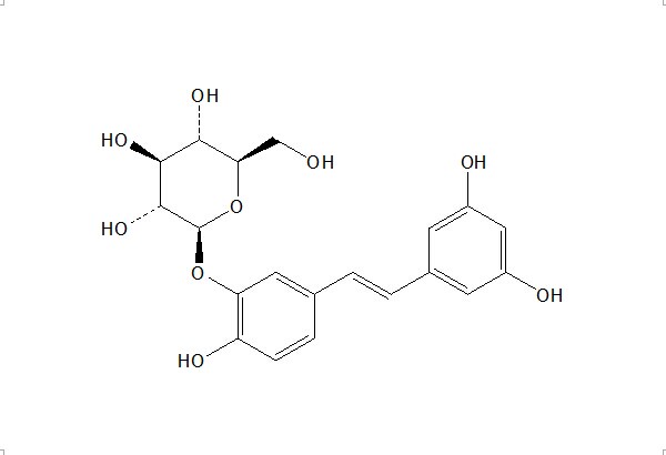 白皮杉醇-3'-O-葡萄糖苷（94356-26-0）