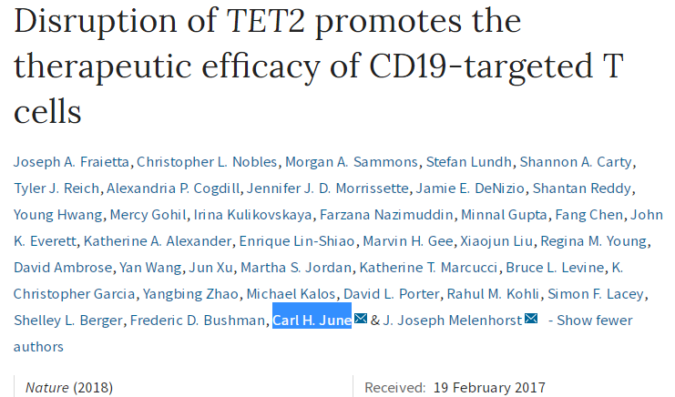 Nature重磅：惊人成果！只用1个CAR-T细胞，让患者5年“无癌”