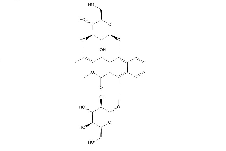 1,4-二羟基-3-异戊烯基-2-萘酸甲酯双葡萄糖苷（90685-26-0）