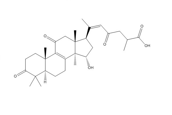 Lanosta-8,20(22)-dien-26-oic acid, 15-hydroxy-3,11,23-trioxo-, (15α,20Z)-（1961358-01-9）