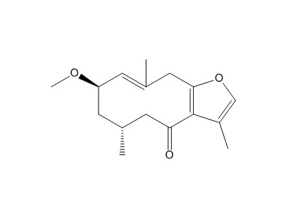 [(1(10)E,2R,4R)]-2-Methoxy-8,12-epoxygemacra-1(10),7,11-trien-6-one（75412-95-2）