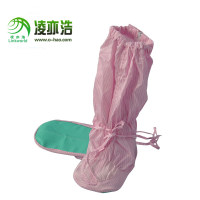 深圳凌亦浩防静电厂家供应防静电PVC高帮套筒工作鞋