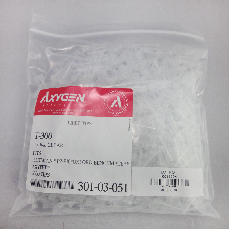 Axygen 10ul短白吸头 T-300