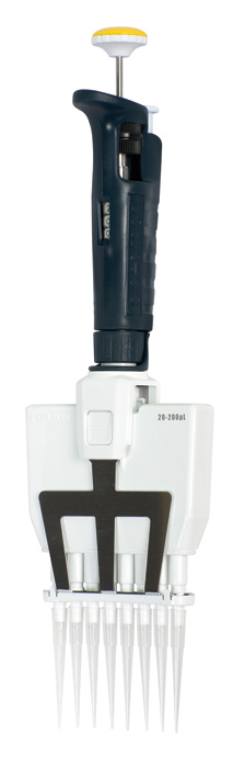 Gilson 20-200ul 12道手动微量可调移液器