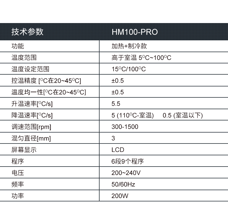 加热制冷恒温金属浴HM100-PRO 含一款加热块附件任选