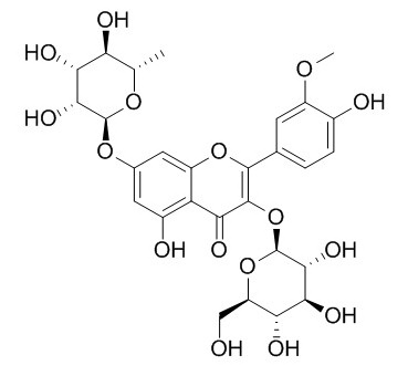 异鼠李素-3-O-葡萄糖-7-O-鼠李糖苷CAS号：17331-71-4