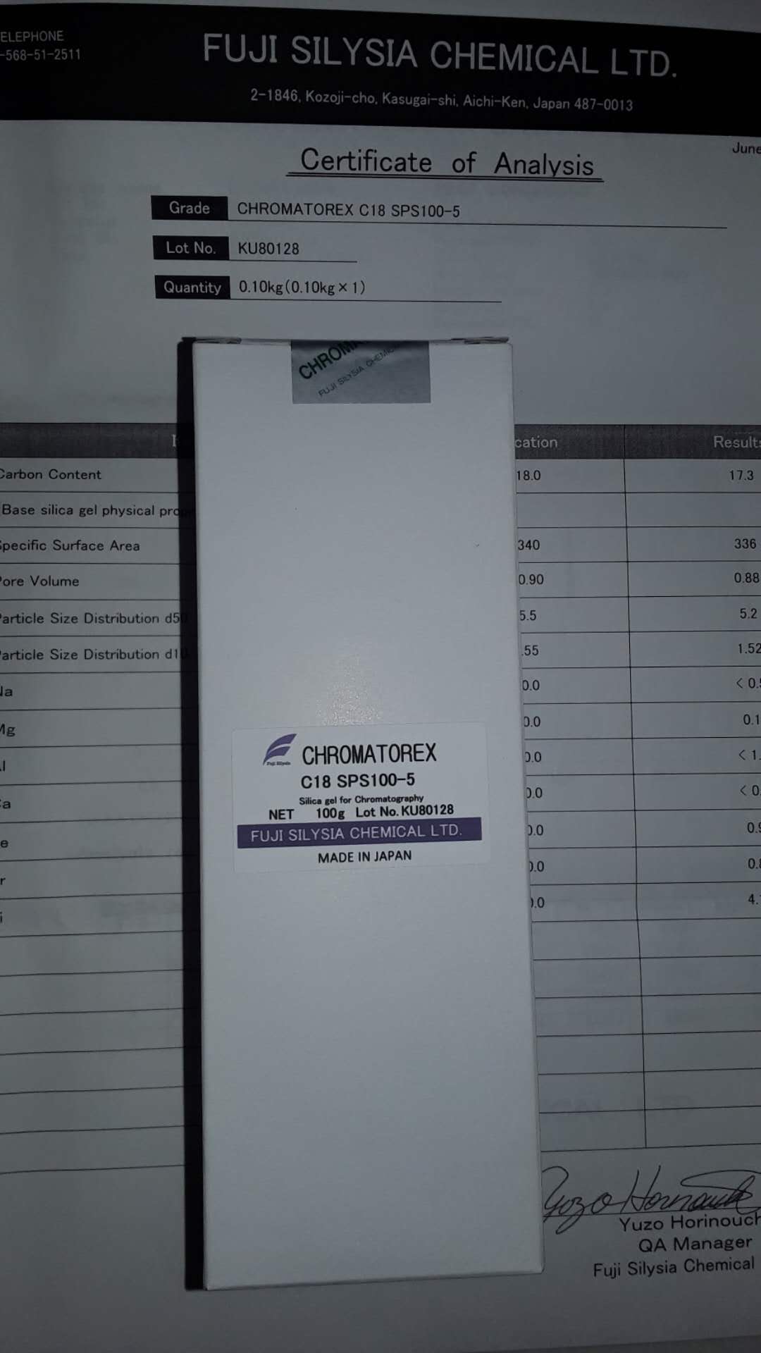 FUJI Chromatorex C18 SPS 100-5通用型反相填料5um