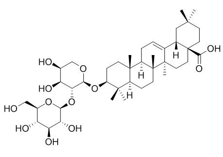 齐墩果酸3-O-beta-D-葡吡喃糖基(1→2)-alpha-L-吡喃阿拉伯糖苷HPLC≥98%