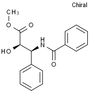 (2R,3S)-3-苯甲酰氨基-2-羟基-3-苯基丙酸甲酯C A S号：32981-85-4