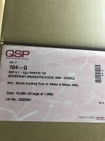 QSP货号104-Q非灭菌0.1-10ul超微吸头13611631389上海睿安生物