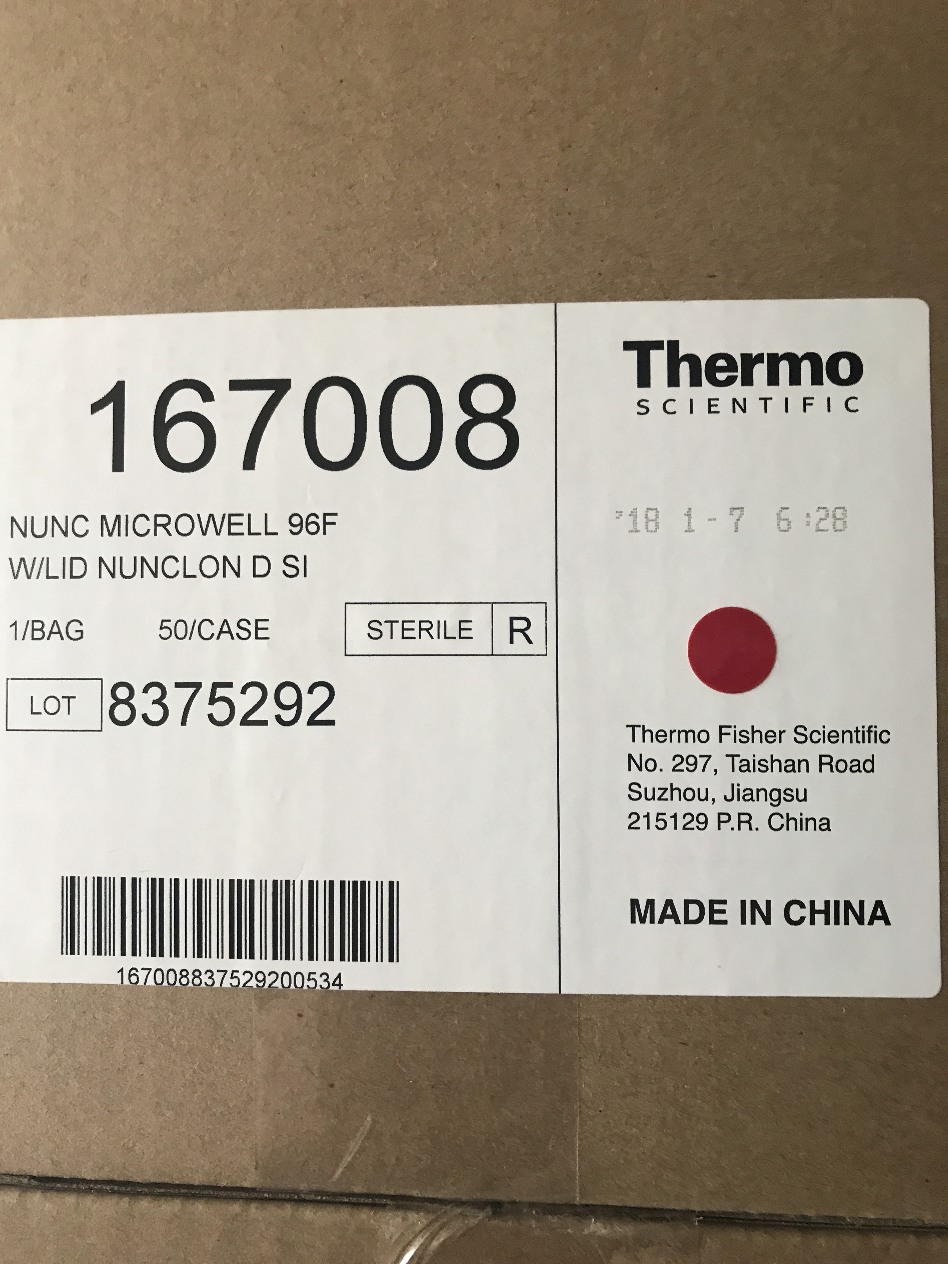 Nunc货号167008畅销供应96孔细胞培养板13611631389上海睿安生物