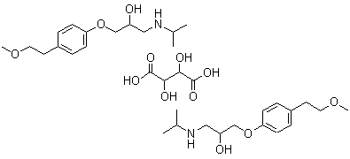 酒石酸美托洛尔(56392-17-7)分析标准品,HPLC≥98%