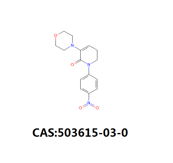 5,6-二氢-3-(4-吗啉基)-1-(4-硝基苯基)-2(1H)-吡啶酮503615-03-0