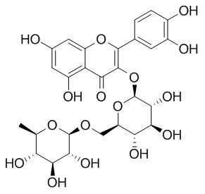 槲皮素3-O-芸香糖苷(949926-49-2)分析标准品,HPLC≥98%产品图