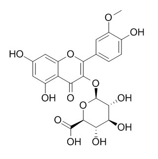 异鼠李素-3-葡萄糖醛酸苷(36687-76-0)分析标准品,HPLC≥95%