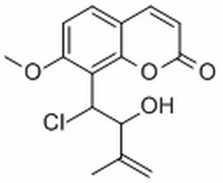 8-(1-CHLORO-2-HYDROXY-3-METHYL-BUT-3-ENYL)-7-METHOXY-CHROMEN-2-ONE(131652-35-2)分析标准品,HPLC≥98%
