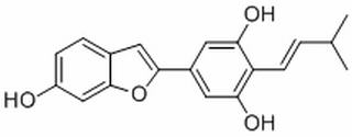 5-(6-Hydroxybenzofuran-2-yl)-2-(3-methylbut-1-enyl)benzene-1,3-diol(936006-11-0)分析标准品,HPLC≥98%