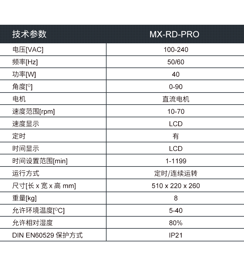LCD数控旋转混匀仪MX-RL-Pro(含18900145-