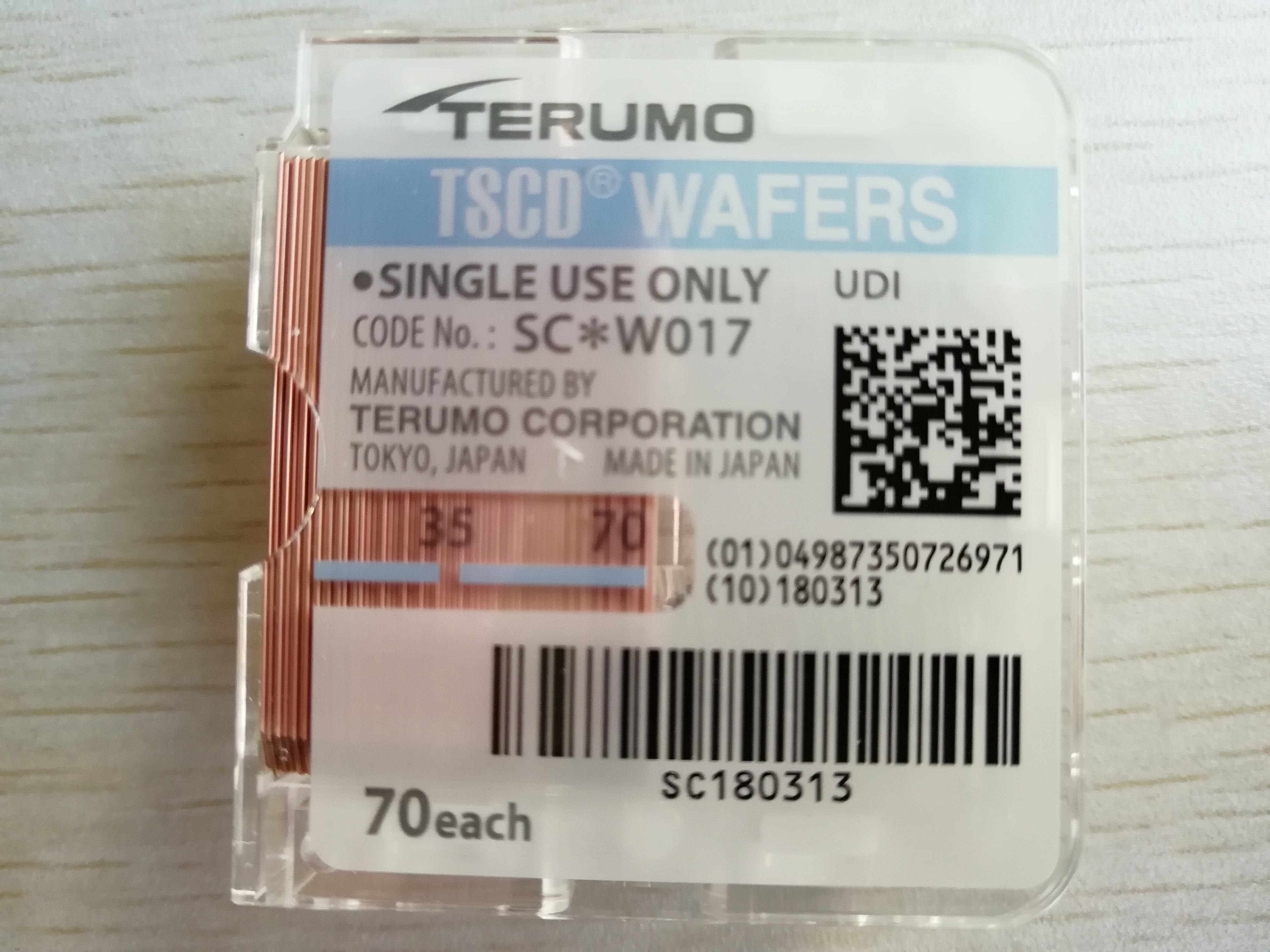 泰尔茂TSCD II无菌接合机(无菌结合机)熔接片/SC*W017
